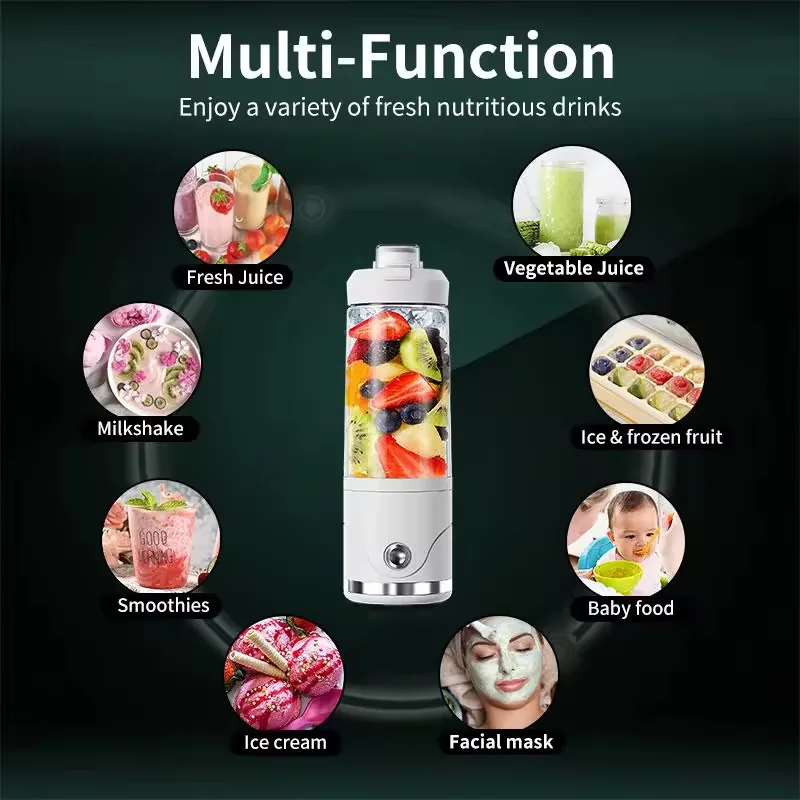P2501R 75W 휴대용 주서 블렌더, 650 ml 3