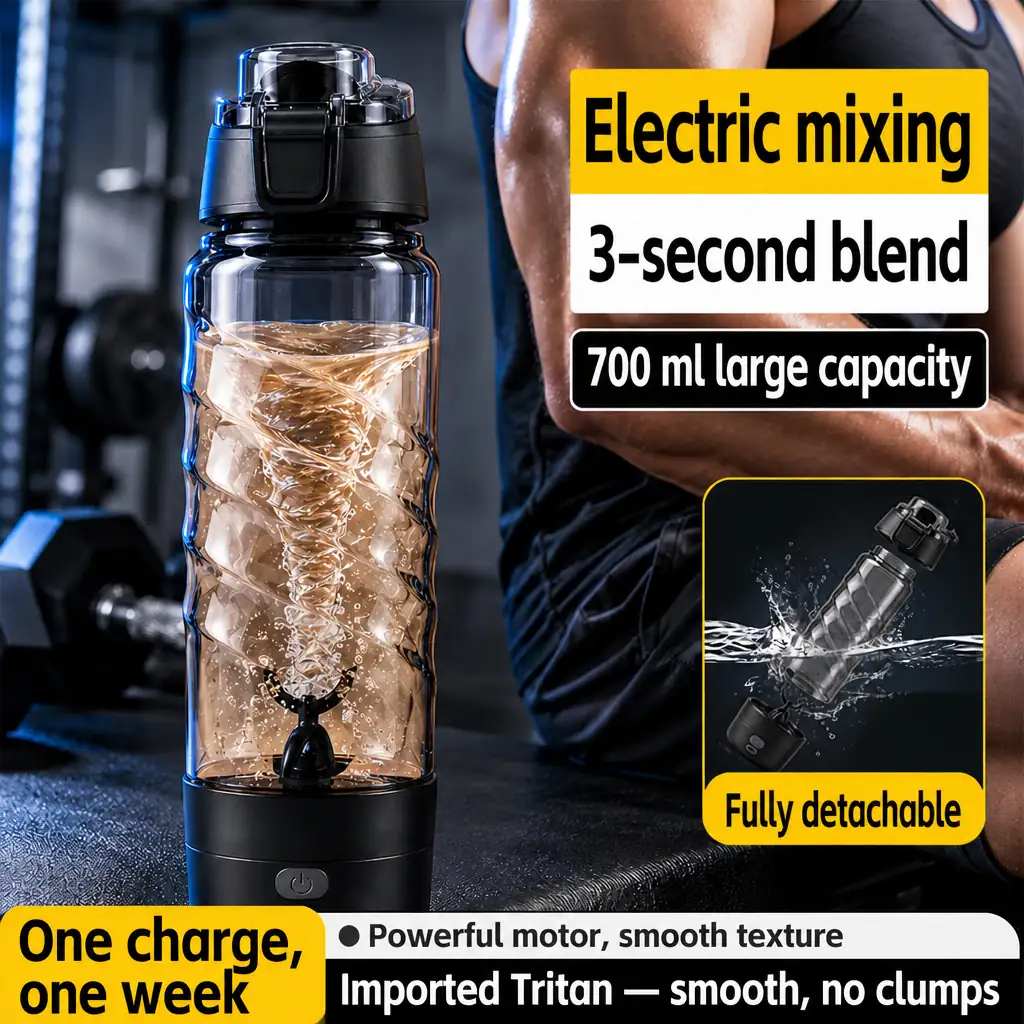 012 زجاجة خلط كهربائية، 700 ml 2