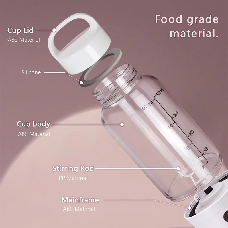 25500 USB 충전식 프로틴 셰이커 텀블러, 500 ml 6