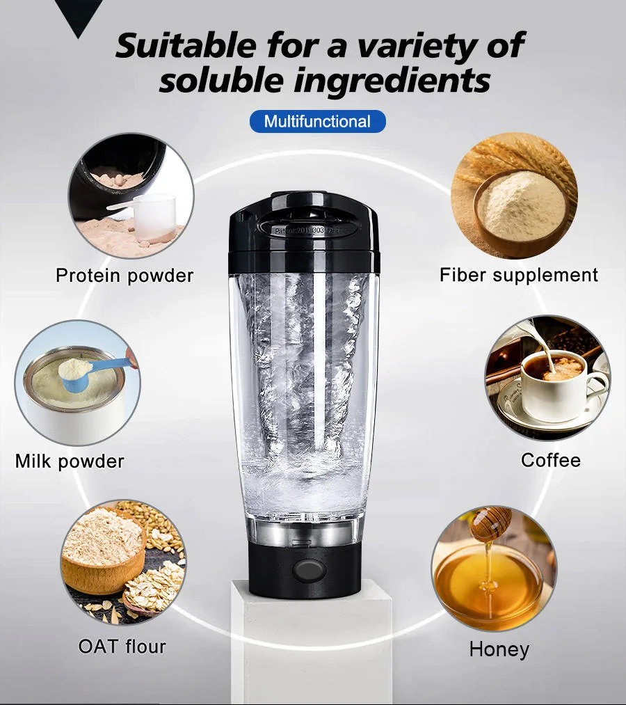 كوب شيكر ذاتي التحريك للوجبات البديلة B22078R، 600 ml 5