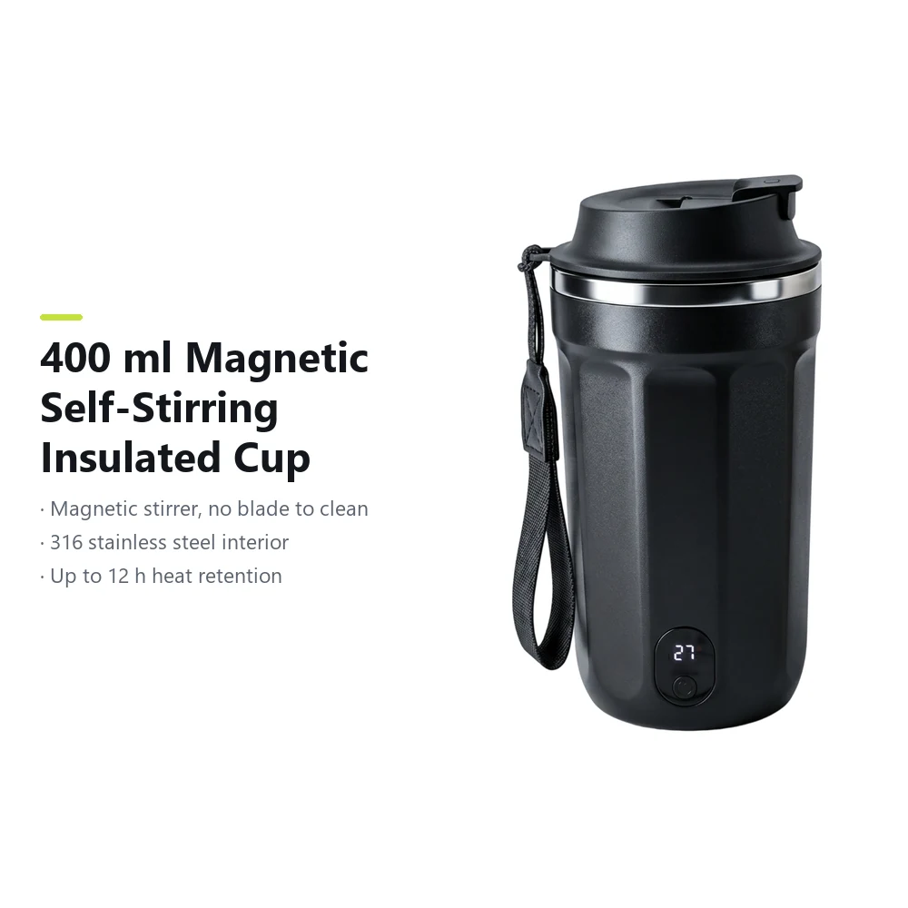 كوب حراري ذاتي التحريك مغناطيسي P9T، 400 ml