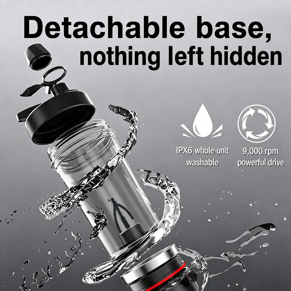 VX100 Bicchiere auto-miscelante magnetico, 800 ml 2